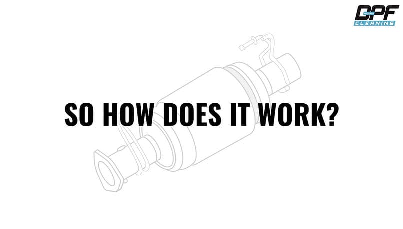 DPF filter — before and after cleaning